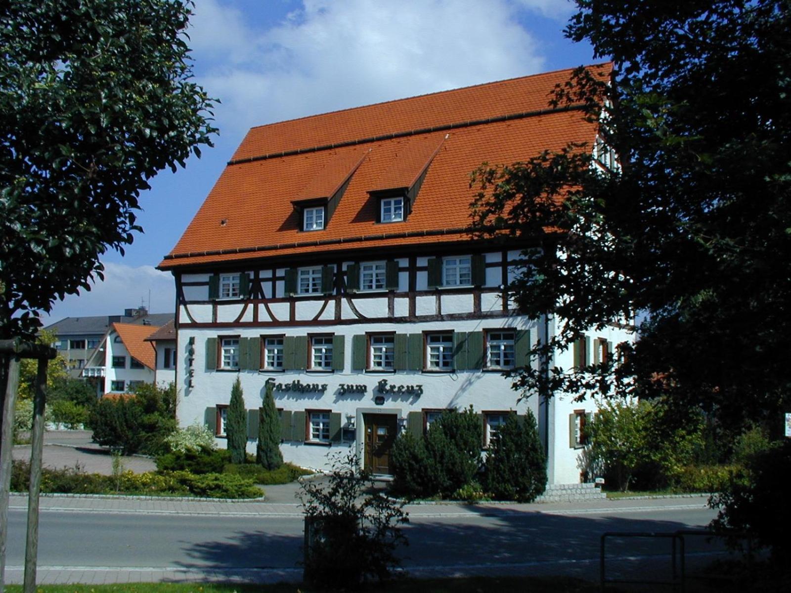 Gasthaus Hotel Zum Kreuz Stetten am Kalten Markt Bagian luar foto