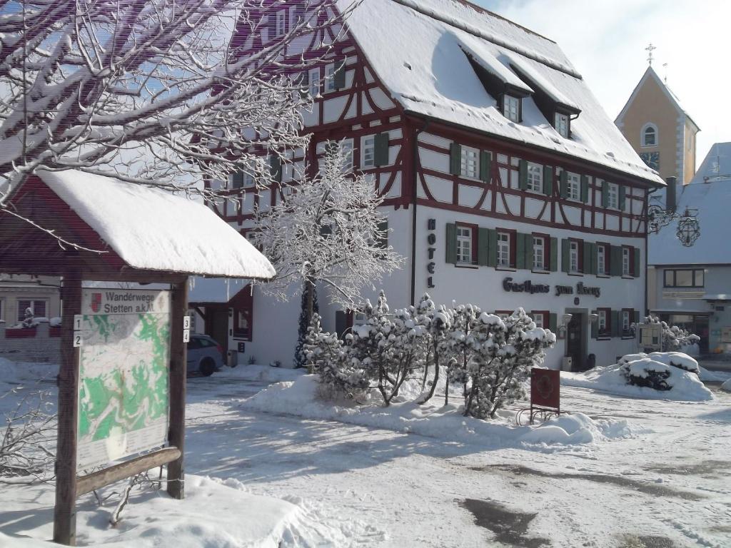 Gasthaus Hotel Zum Kreuz Stetten am Kalten Markt Bagian luar foto